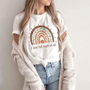 I Love Fall Most Of All Tee - For Woman