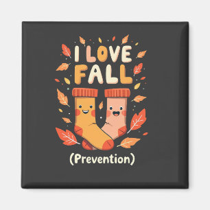 I Love Fall Prevention Autumn Cosy Pumpkin Spice Magnet