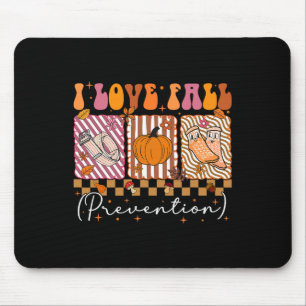 I Love Fall Prevention Fall Physical Therapy Prepp Mouse Mat