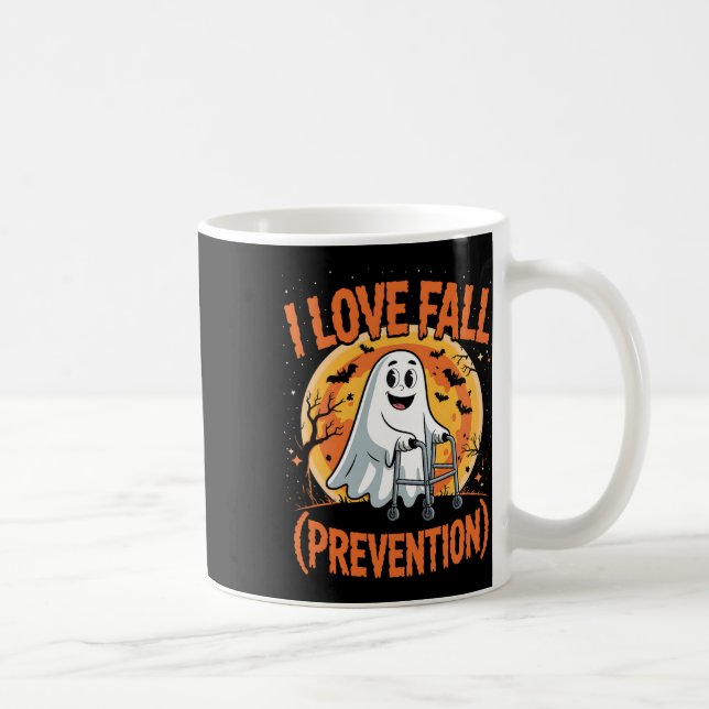 I Love Fall Prevention Physical Therapy Halloween  Coffee Mug (Right)