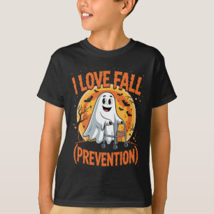 I Love Fall Prevention Physical Therapy Halloween T-Shirt