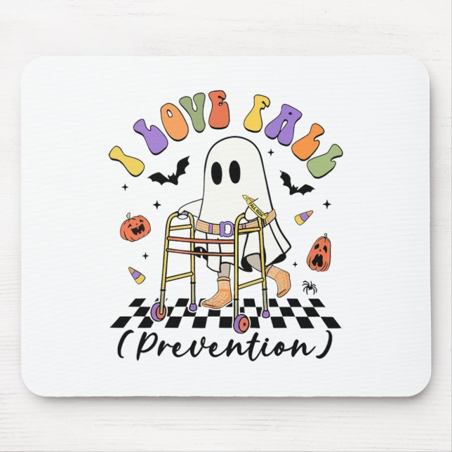 I Love Fall Prevention Thanksgiving Physical Thera Mouse Mat (Front)