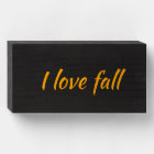 I love fall