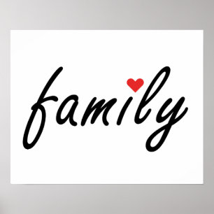 I love family poster