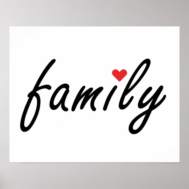 I love family poster (Front)