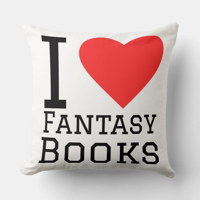 I love fantasy books  cushion (Front)