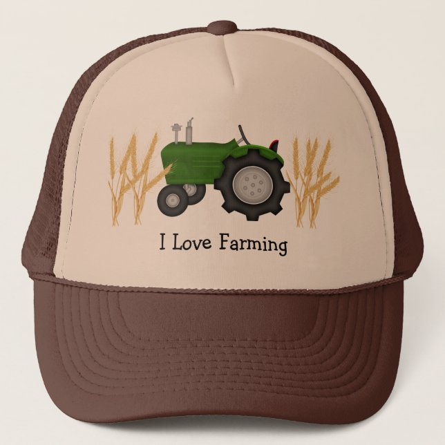 I Love Farming Trucker Hat (Front)
