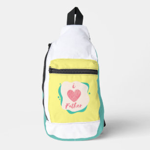 i love father sling bag