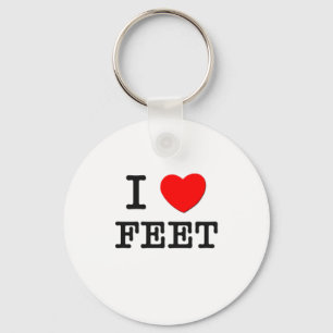 I Love Feet Key Ring