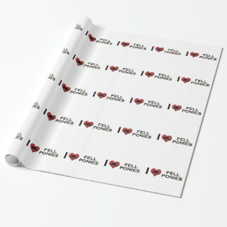 I Love Fell Ponies:  "I Heart Fell Ponies" Wrapping Paper