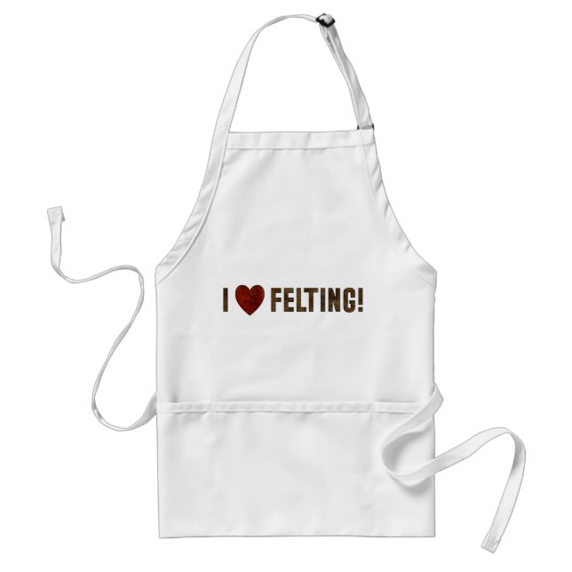 I Love Felting Standard Apron (Front)