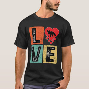 I Love Fennec fox Animal Valentine s Day Fennec f T-Shirt