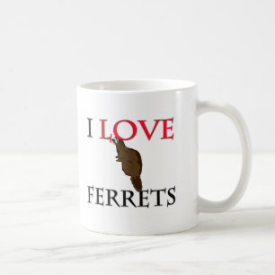 I Love Ferrets Coffee Mug