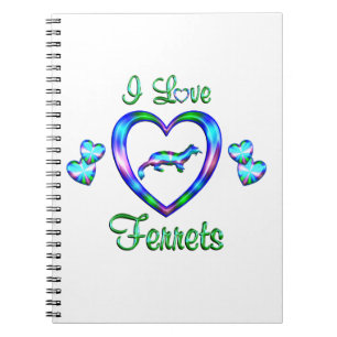 I Love Ferrets Notebook