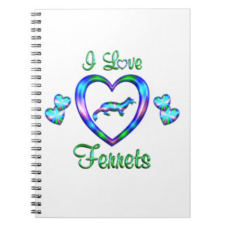 I Love Ferrets Notebook