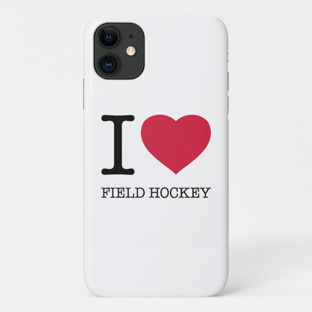 I LOVE FIELD HOCKEY Case-Mate iPhone CASE (Back)