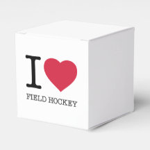 I LOVE FIELD HOCKEY FAVOUR BOX