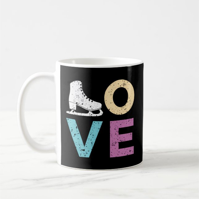 I Love Figure Skating Coffee Mug (Left)