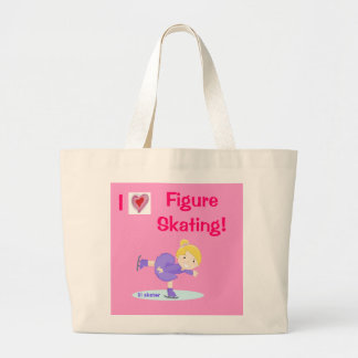 I love Figure Skating! jumbo tote bag