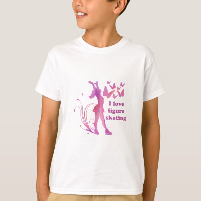 I Love Figure Skating T-Shirt (Front)