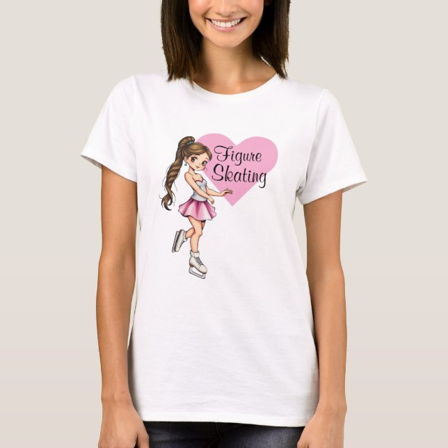 I Love Figure Skating Women's T-Shirt (Front)