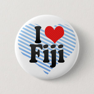 I Love Fiji 6 Cm Round Badge