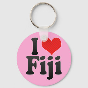 I Love Fiji Key Ring
