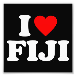 I LOVE FIJI PHOTO PRINT
