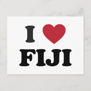 I Love Fiji Postcard