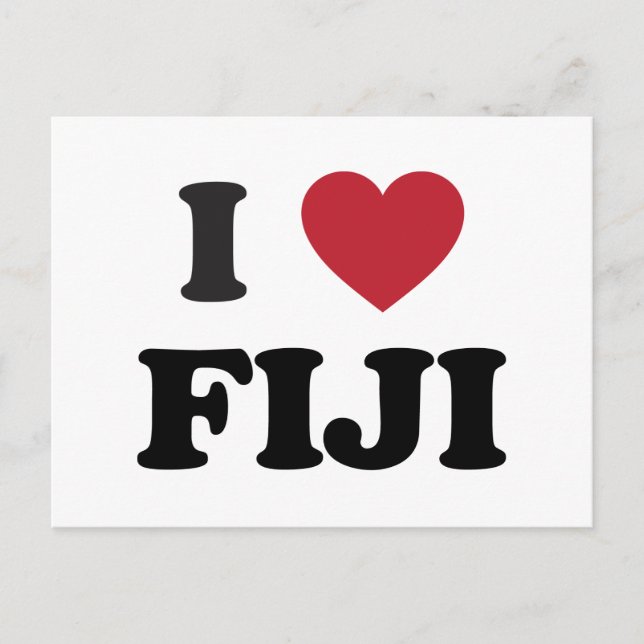 I Love Fiji Postcard (Front)