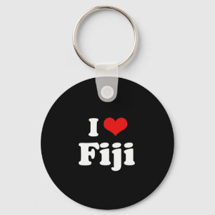 I Love Fiji Tshirt Key Ring