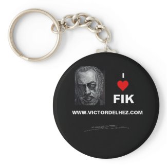 I love Fik key ring (black)