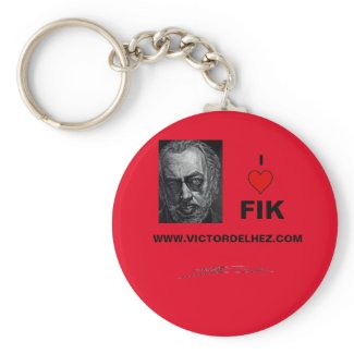 I love Fik key ring (red)