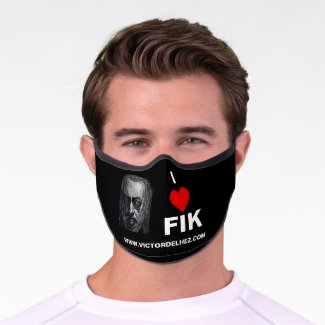 I love Fik Premium Face Mask (black)