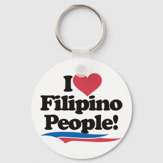 I Love Filipino People Key Ring