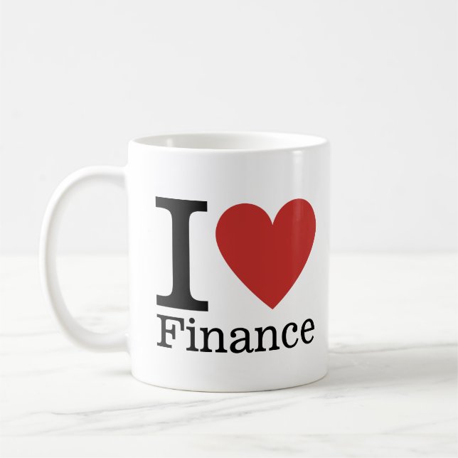 I ❤️ Love Finance - Finance Department - Mug (Left)