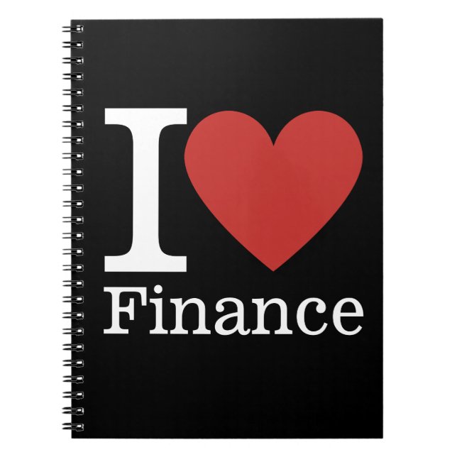 I ❤️ Love Finance - Finance Department - Notebook (Front)