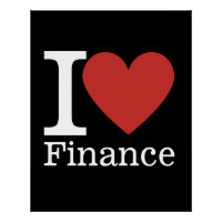 I ❤️ Love Finance - Finance Department - Poster