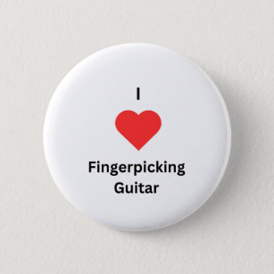 I Love Fingerpicking Guitar badge