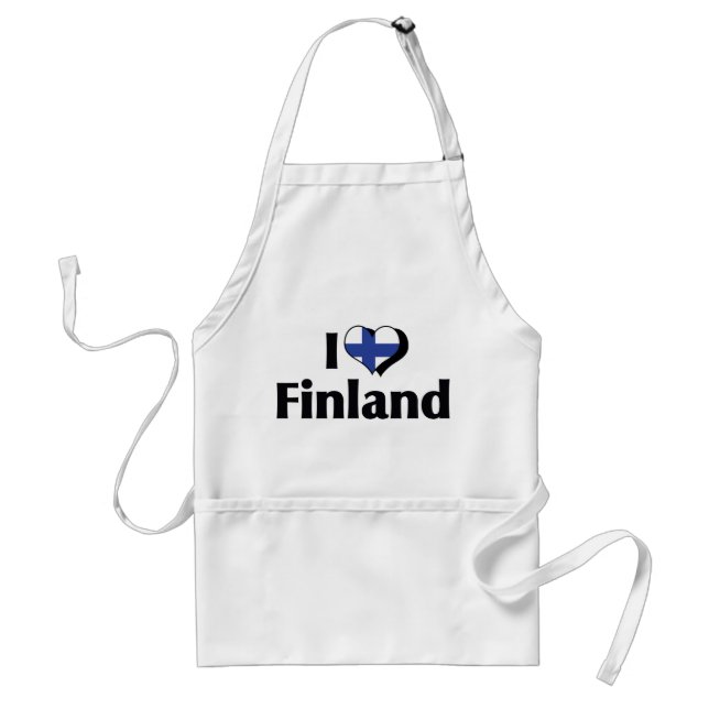 I Love Finland Flag Standard Apron (Front)