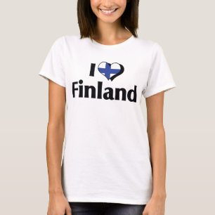 I Love Finland Flag T-Shirt