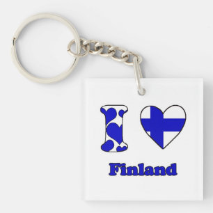 I love Finland Key Ring