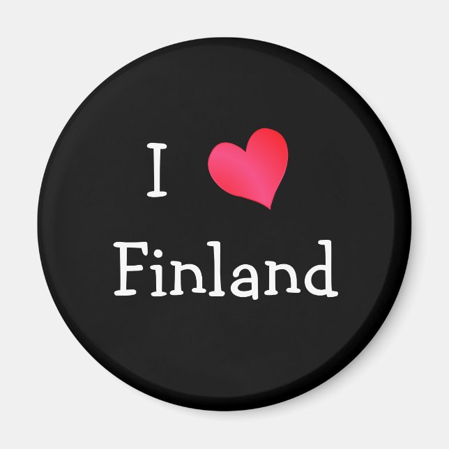 I Love Finland Magnet (Front)