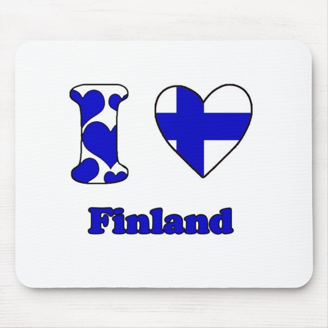 I love Finland Mouse Mat (Front)