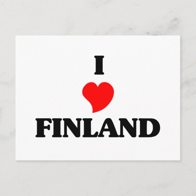 I Love Finland Postcard (Front)