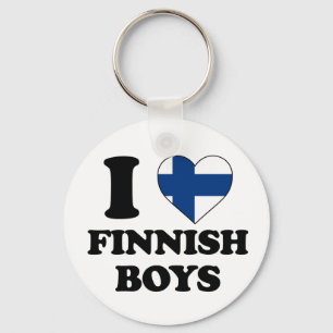 I love Finnish boys Key Ring