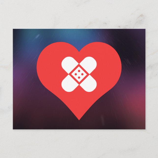 I Love First Aid Postcard (Front)