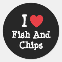 I love Fish And Chips heart T-Shirt