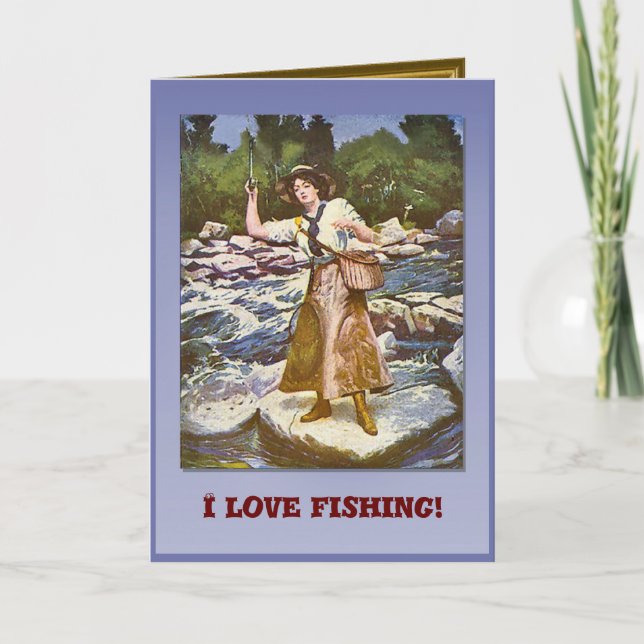 I love fishing card (Front)