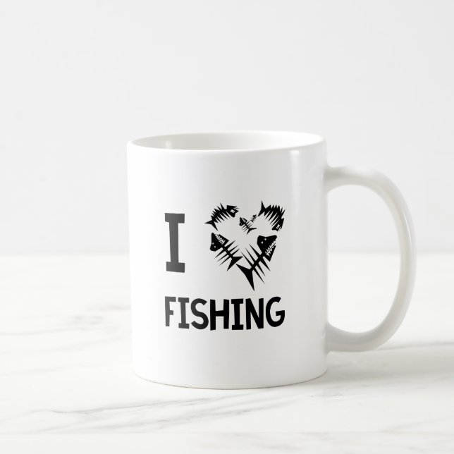I Love Fishing Coffee Mug (Right)